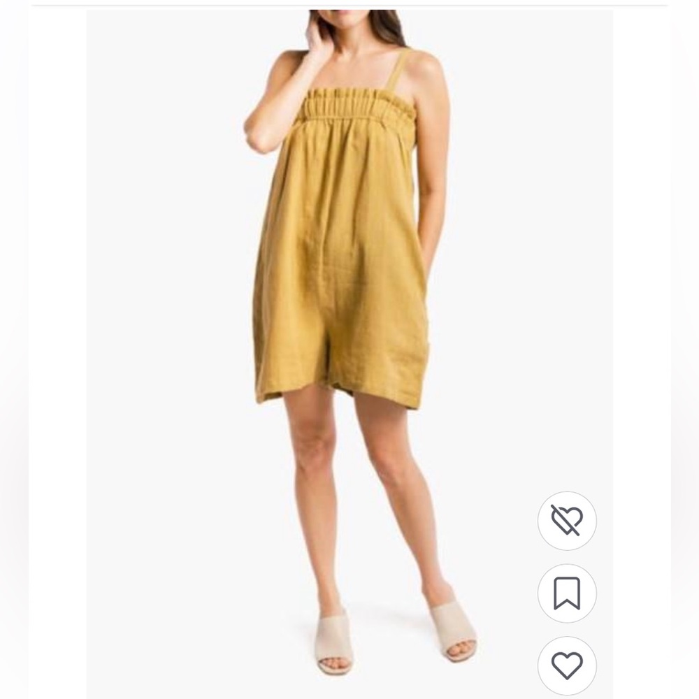 Laude the Label linen romper NWT